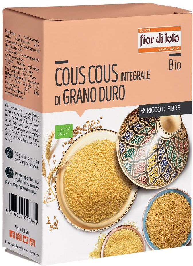 Biotobio Srl Cous cous Integrale grano duro bio 500 g