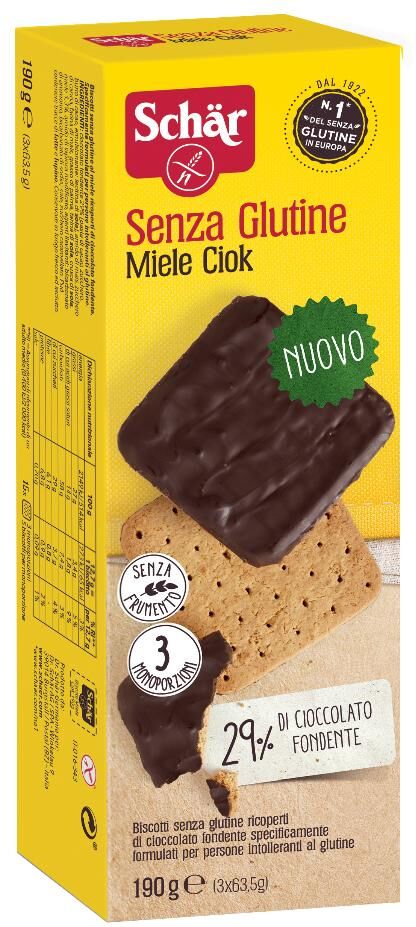 SCHAR-BISCOTTI MIELE CIOK 190G