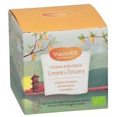 HP ITALIA Srl Neavita Limone e Zenzero Tisana Biologica 15 Filtroscrigno - Infuso di Piante Officinali HP ITALIA Srl Neavita Limone e Zenzero Tisana Biologica 15 Filtroscrigno - Infuso di Piante Officinali