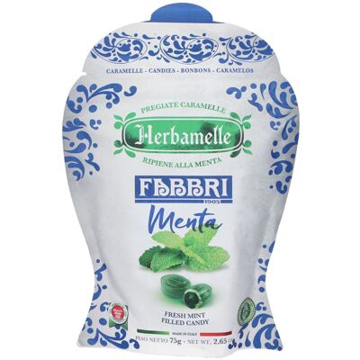 Fabbri - Herbamelle Menta - Menta - 75g - Caramelle Fabbri - Herbamelle Menta - Menta - 75g - Caramelle