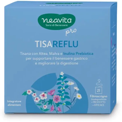 HP ITALIA Srl Neavita Pro TisaReflu, Tisana Digestiva, 18 Filtri, Lenitiva con Altea, Malva e Inulina HP ITALIA Srl Neavita Pro TisaReflu, Tisana Digestiva, 18 Filtri, Lenitiva con Altea, Malva e Inulina
