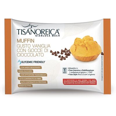 GIANLUCA MECH Srl Tisanoreica Style Muffin Vaniglia Gocce Cioccolato 40g - Muffin Alla Vaniglia Con Gocce Cioccolato Glycemic Friendly GIANLUCA MECH Srl Tisanoreica Style Muffin Vaniglia Gocce Cioccolato 40g - Muffin Alla Vaniglia Con Gocce Cioccolato Glycemic Friendly