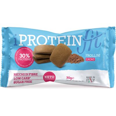 CK FOOD Srl Iproteinfit Frollini al Cacao 5%, 30 g CK FOOD Srl Iproteinfit Frollini al Cacao 5%, 30 g