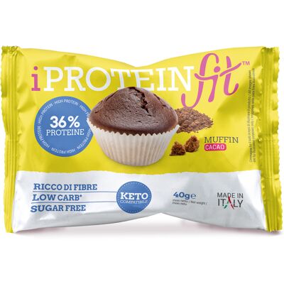 CK FOOD Srl Iproteinfit Muffin Cacao, 40 g CK FOOD Srl Iproteinfit Muffin Cacao, 40 g
