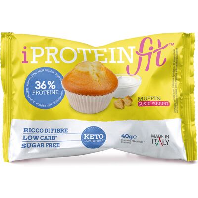 CK FOOD Srl Iproteinfit Muffin Yogurt, 40 g CK FOOD Srl Iproteinfit Muffin Yogurt, 40 g