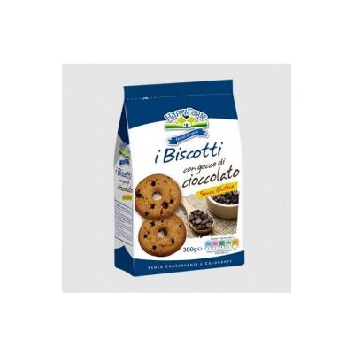 Biscotti con gocce di cioccolato Happy Farm - 200g Biscotti con gocce di cioccolato Happy Farm - 200g