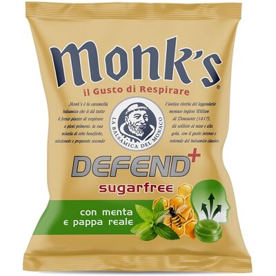 AKELLAS Srl Monk's Defend+ Sugarfree, Caramelle Senza Zucchero, 46g AKELLAS Srl Monk's Defend+ Sugarfree, Caramelle Senza Zucchero, 46g