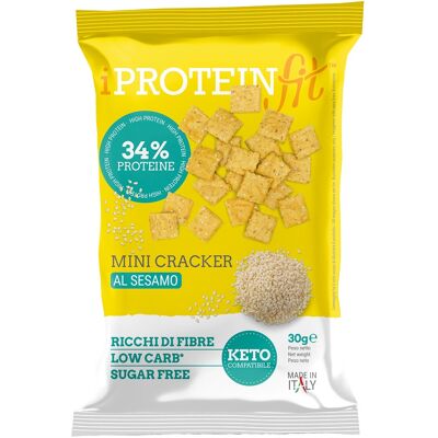 CK FOOD Srl Iproteinfit Mini Cracker Sesamo, 30 g CK FOOD Srl Iproteinfit Mini Cracker Sesamo, 30 g