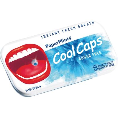PAPERMINTS COOL CAPS SUGAR FREE 40MINTS PAPERMINTS COOL CAPS SUGAR FREE 40MINTS