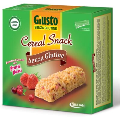 GIULIANI SpA Giusto Cereal Snack Frutti Rossi Senza Glutine, 6 x 150 g GIULIANI SpA Giusto Cereal Snack Frutti Rossi Senza Glutine, 6 x 150 g