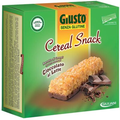 GIULIANI SpA Cereal Snack Cioccolato al Latte Senza Glutine, 6 x 25 g GIULIANI SpA Cereal Snack Cioccolato al Latte Senza Glutine, 6 x 25 g