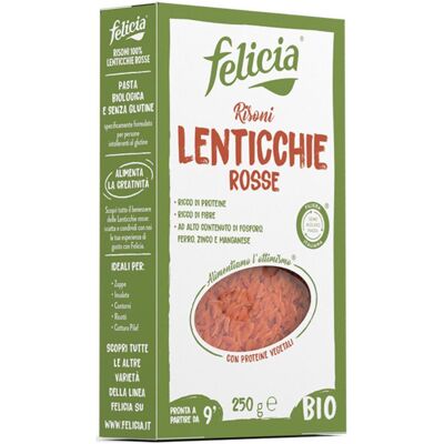 Felicia Risoni di Lenticchie Rosse Bio - 250g Felicia Risoni di Lenticchie Rosse Bio - 250g