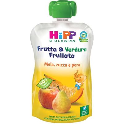HIPP Cibo per bebè biologico mela pera zucca in sacchetto - Baby Food Pouch HIPP Cibo per bebè biologico mela pera zucca in sacchetto - Baby Food Pouch
