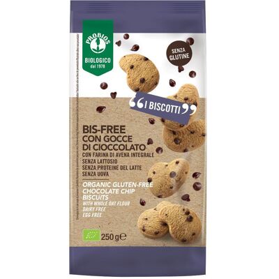 Biscotti biologici Probios Bisfree con gocce di cioccolato - Biscotti Biscotti biologici Probios Bisfree con gocce di cioccolato - Biscotti