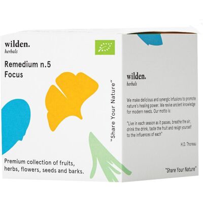 Wilden Srl - Remedium n.5 Focus - 10 bustine - Herbal tea Wilden Srl - Remedium n.5 Focus - 10 bustine - Herbal tea