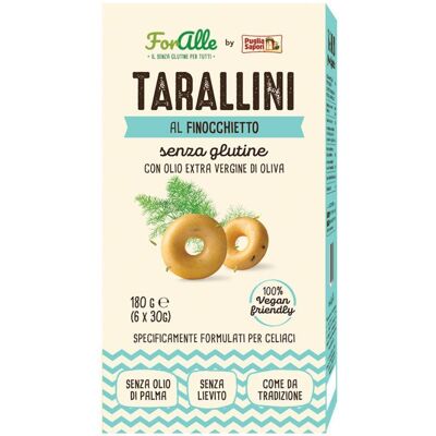 Foralle Snack Senza Glutine al Finocchietto - Pack da 6 Foralle Snack Senza Glutine al Finocchietto - Pack da 6
