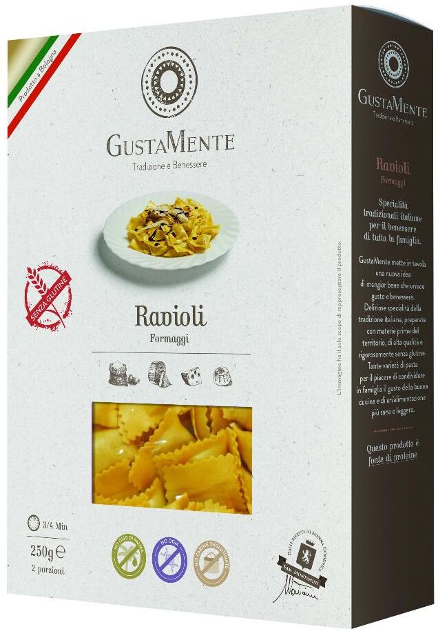 Taste Italy Srl GUSTAMENTE Pasta Ravioli Formaggio 250g