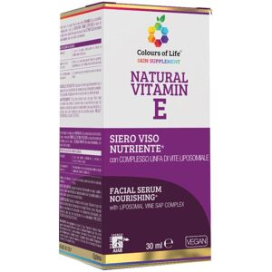 Optima Naturals Srl Colours of Life Natural Vitamin E Siero Viso 30 ml - Idratazione e Nutrimento Intenso