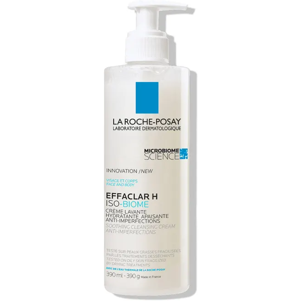 l'oreal la roche-posay effaclar h iso-biome crema detergente viso/corpo 390ml