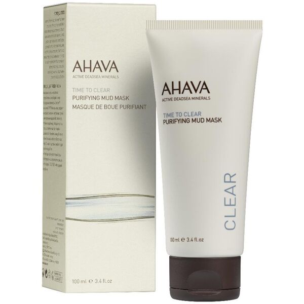 ahava srl ahava - time to clear maschera purificante viso 100ml: trattamento profondo per una pelle pulita e nutrita