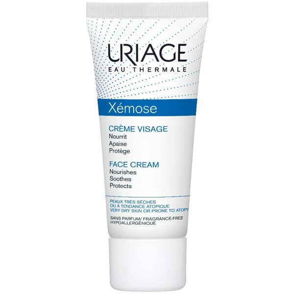 uriage xemose - crema viso 40ml, idratante lenitivo per pelle secca e sensibile