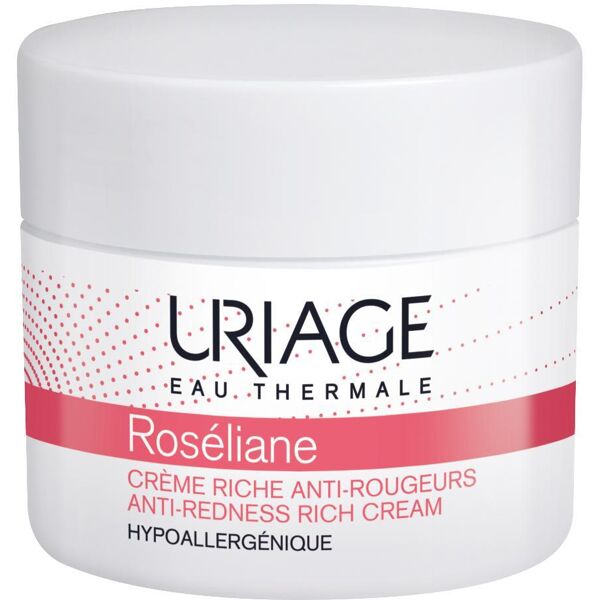 uriage roseliane - crema ricca anti-arrossamento 50ml, trattamento intensivo per la pelle sensibile e arrossata