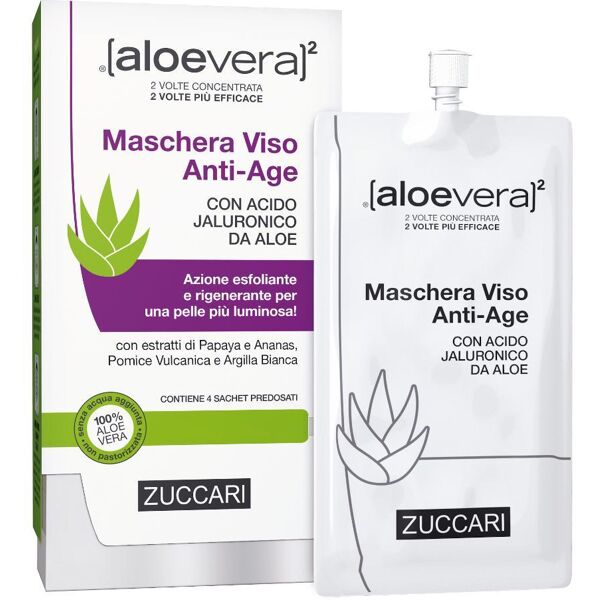 zuccari srl zuccari - maschera viso anti-age 4x20ml - trattamento rigenerante per la pelle