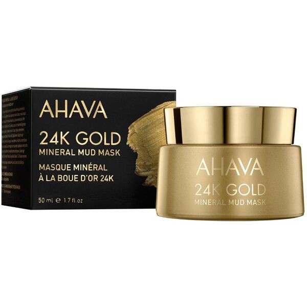 ahava srl maschera di fango minerale d'oro 24k 50ml - trattamento di lusso per la pelle