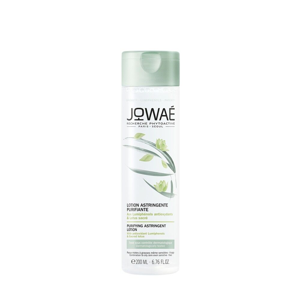 jowae (laboratoire native it.) jowaé - lozione astringente purificante anti imperfezioni 200ml - trattamento per pelle mista e grassa con lumifenoli antiossidanti e loto sacro