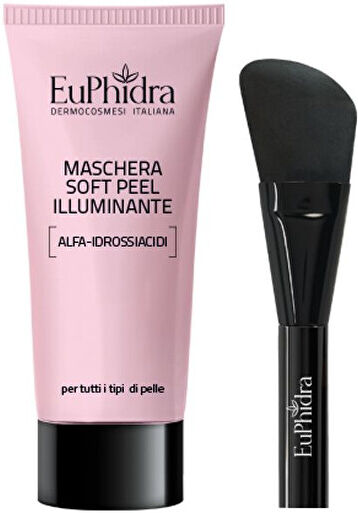 zeta farmaceutici spa euphidra maschera soft peel illuminante 75ml - maschera viso levigante con pennello applicatore