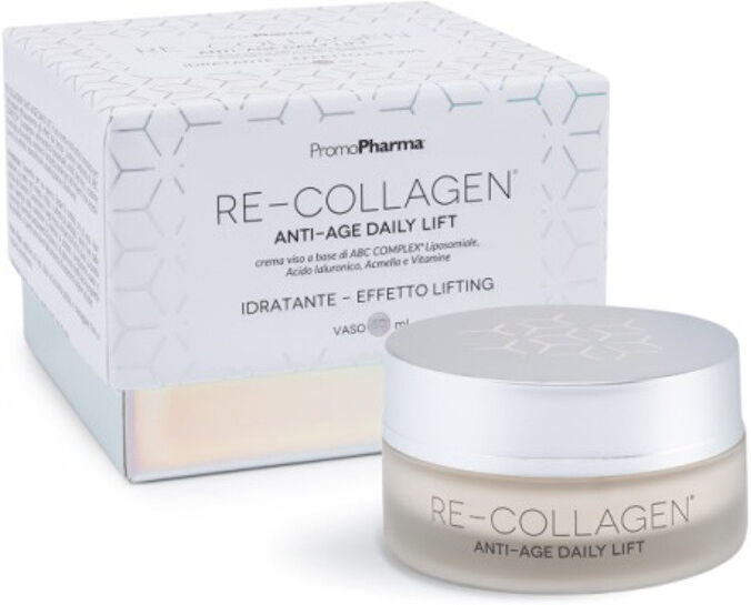 promopharma spa re-collagen anti-age daily lift - crema viso 50ml, trattamento antietà per una pelle radiante