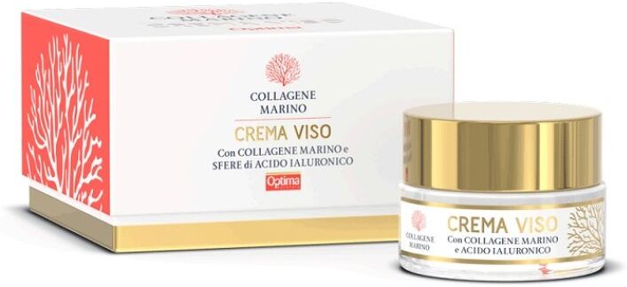 optima naturals srl collagene marino crema viso 50ml - cura della pelle