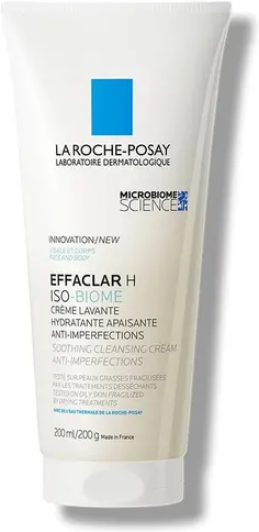 l'oreal la roche-posay effaclar h iso-biome crema detergente viso/corpo 200ml