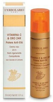 l'erbolario srl l'erbolario - vitamina c & oro 24k crema viso 50ml - idratazione e luminosità per una pelle radiante