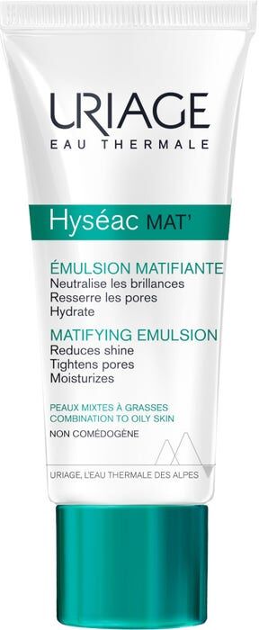 uriage hyséac mat - trattamento sebo-normalizzante 40ml, crema viso antilucido per pelle opaca e grassa