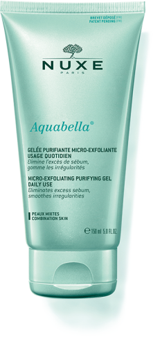 laboratoire nuxe italia srl nuxe aquabella gel purificante microesfoliante 150ml per pelli miste - rimuove le impurità e affina i pori