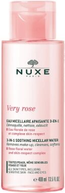 nuxe very rose acqua micellare, 3 in 1, lenitiva, 400 ml, struccante viso e occhi