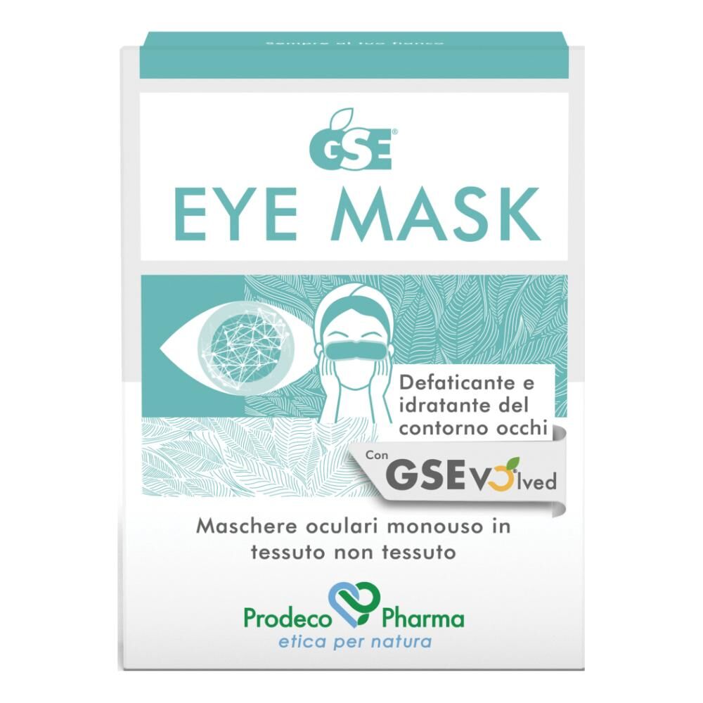 prodeco pharma srl gse eye mask maschere oculari monouso 5 pezzi - trattamento rinfrescante e lenitivo per il contorno occhi