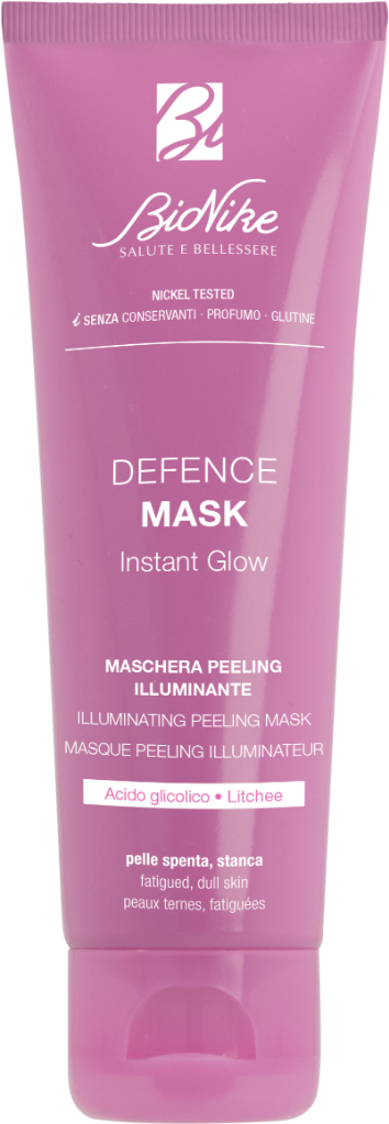 DEFENCE MASK INSTANT GLOW MASCHERA PEELING ILLUMINANTE BIONIKE 75ML