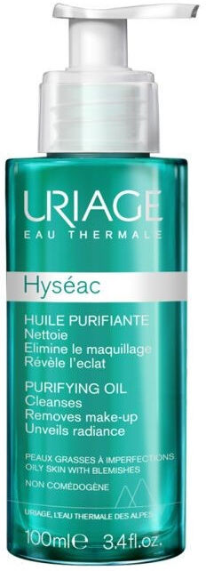 Uriage Hyséac - Olio Purificante 100ml, Trattamento Viso Naturale per Pelle Grassa e Impura