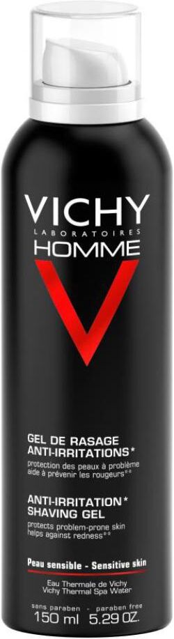 Vichy Homme Gel Mousse Da Barba Pelle Sensibile 150ml - Preparazione delicata per una rasatura confortevole