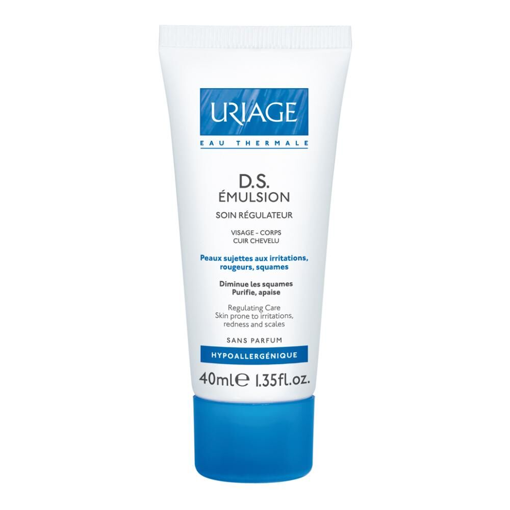 Uriage - DS Emulsione Lenitiva Normalizzante 40ml, Trattamento per Pelli Sensibili con Dermatite Seborroica