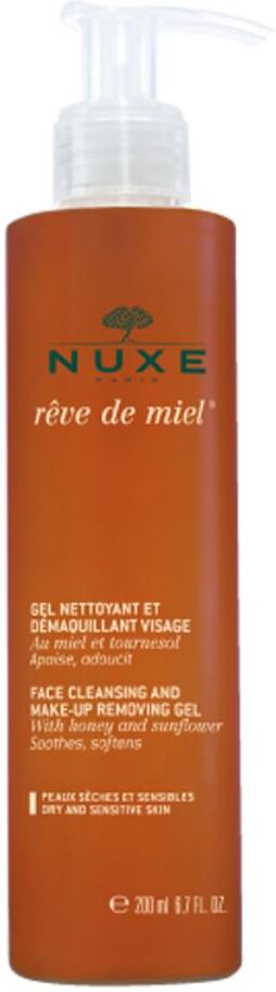 Nuxe Reve de Miel Gel Nettoyant - Gel Detergente e Struccante Viso 200ml