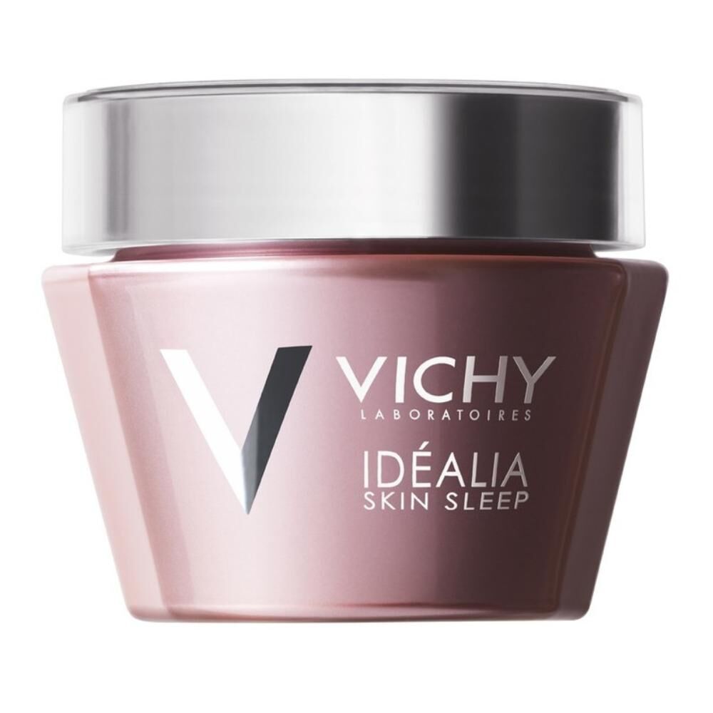 Vichy Idealia Crema Viso Notte Balsamo Gel Rigenerante 50 ml - Trattamento rigenerante notturno per una pelle visibilmente riposata