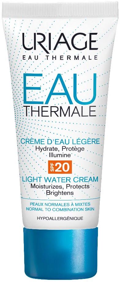 Uriage - Crema Leggera Acqua Termale SPF20, 40ml, Idratazione e Protezione per una Pelle Luminosa