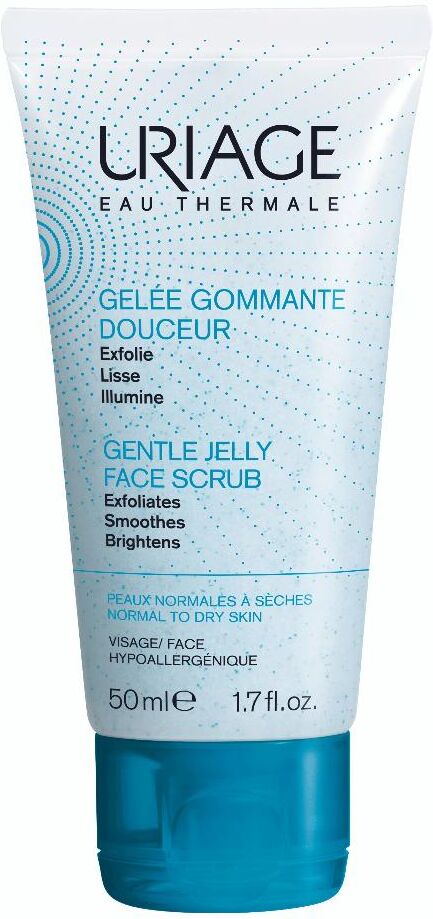 Uriage - Gelée Gommage Esfoliante Delicato 50ml, Esfoliante Viso per una Pelle Luminosa