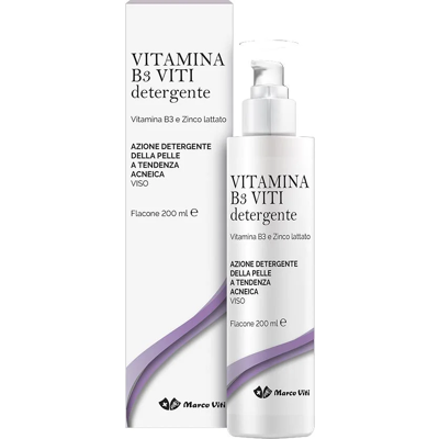 MARCO VITI FARMACEUTICI S Marco Viti, Vitamina B3 Viti Detergente, 200 ml MARCO VITI FARMACEUTICI S Marco Viti, Vitamina B3 Viti Detergente, 200 ml