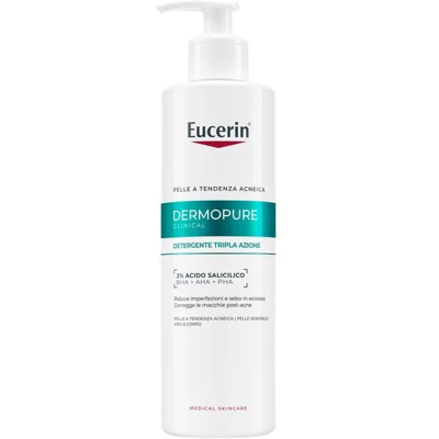 BEIERSDORF SpA Eucerin Dermopure Gel Detergente Tripla Azione, 400 ml BEIERSDORF SpA Eucerin Dermopure Gel Detergente Tripla Azione, 400 ml