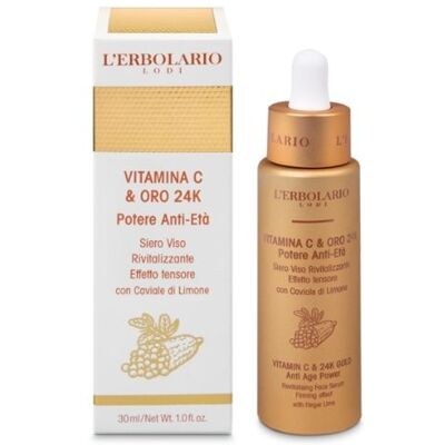 L'ERBOLARIO SB Srl L'erbolario, Siero viso Vitamina C & oro 24K, 30 ml L'ERBOLARIO SB Srl L'erbolario, Siero viso Vitamina C & oro 24K, 30 ml