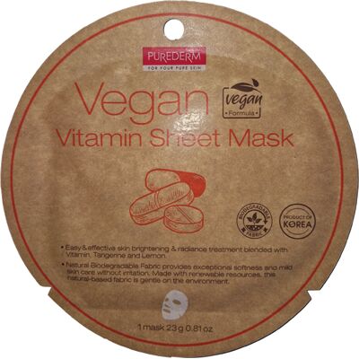 Purederm Modello - Maschera Vegan - Luminosità Purederm Modello - Maschera Vegan - Luminosità